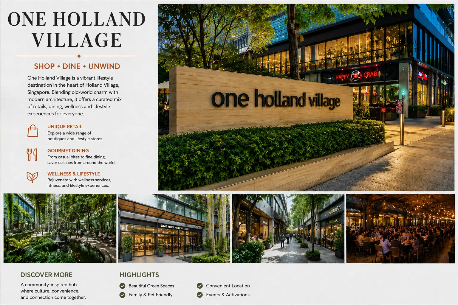 One Holland Village: Complete Guide to Dining, Shopping & Visiting Singapore’s Lifestyle Hub